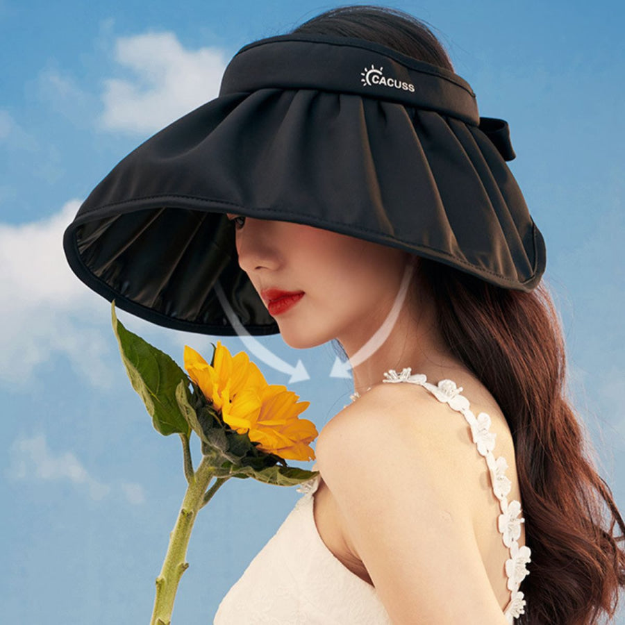 Sun Hat UV Protection Foldable Beach Hat Black / One Size Apparel and Accessories