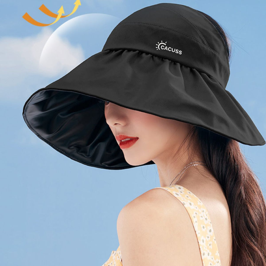 Sun Hat UV Protection Foldable Beach Hat Black / One Size Apparel and Accessories