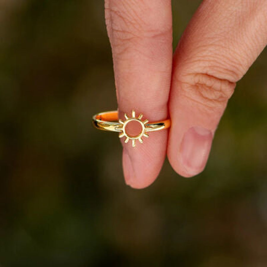 Sun Shape 18K Gold-Plated Ring Apparel and Accessories