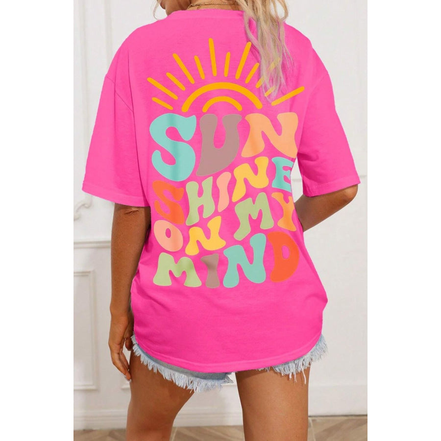 SUN SHINE ON MY MIND Round Neck T - Shirt Apparel and Accessories