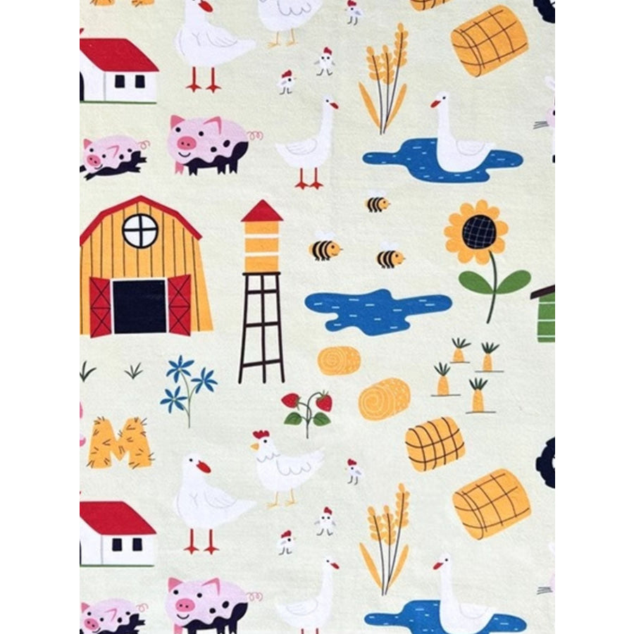 Super Absorbent Cartoon Pet Bath Towel Animal Farm / M Apparel and Accessories