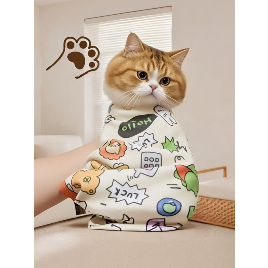 Super Absorbent Cartoon Pet Bath Towel Apparel and Accessories
