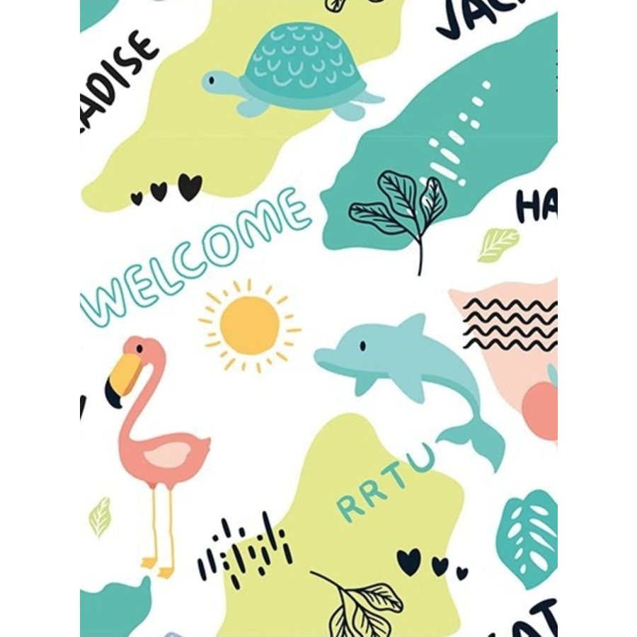 Super Absorbent Cartoon Pet Bath Towel Heron & Dolphin / M Apparel and Accessories