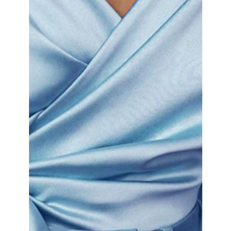 Surplice Long Sleeve Blouse Apparel and Accessories