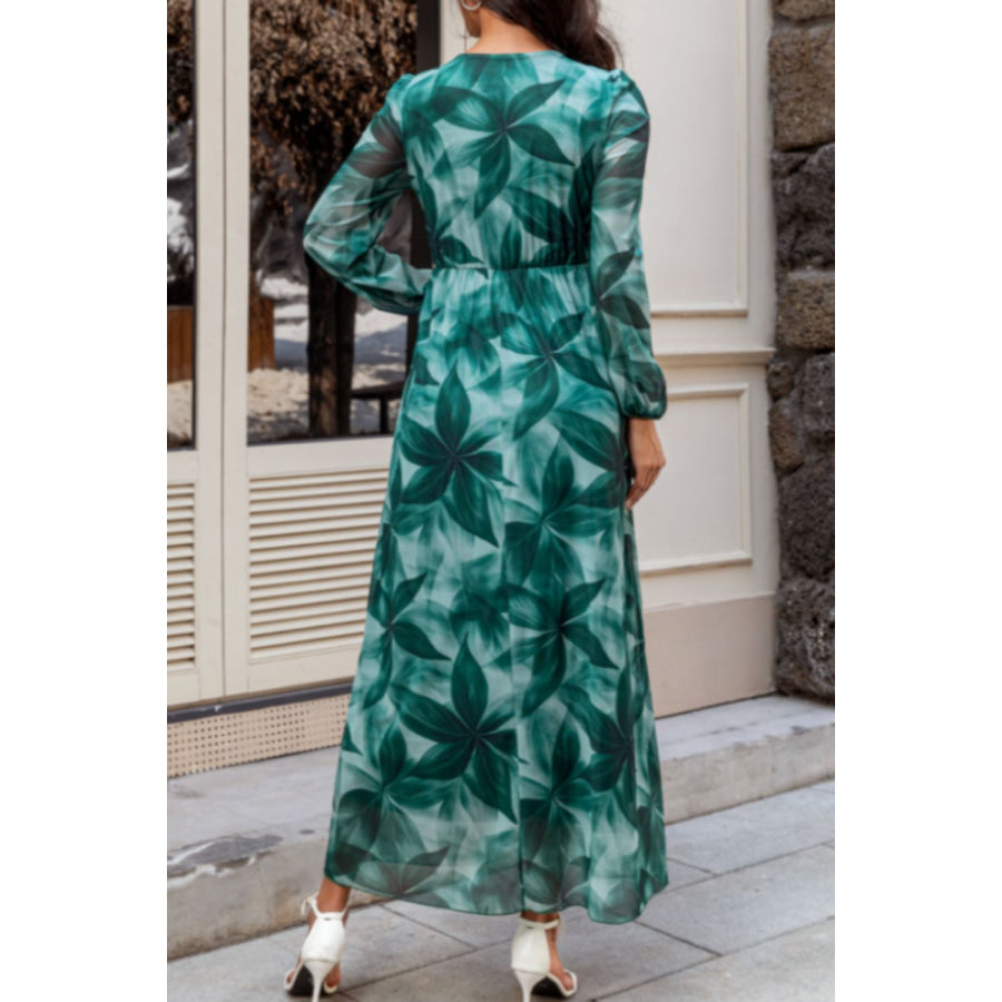 Surplice Long Sleeve Dress Apparel and Accessories