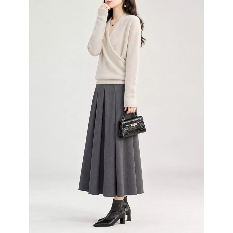 Surplice Long Sleeve Sweater Apparel and Accessories
