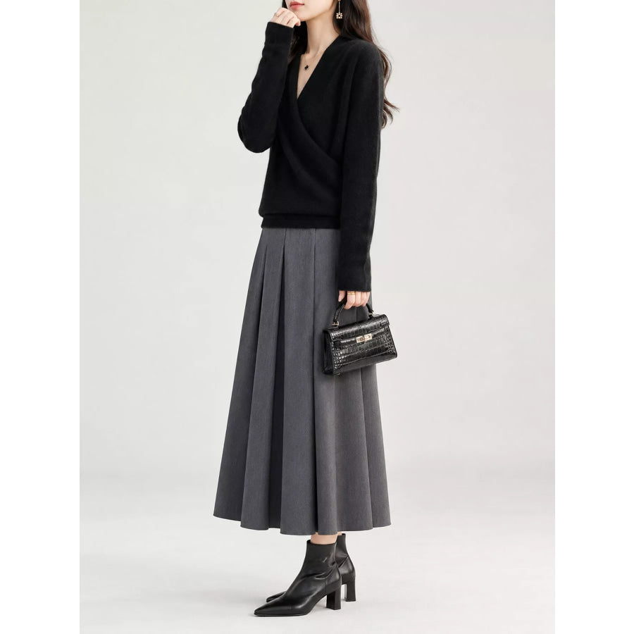 Surplice Long Sleeve Sweater Apparel and Accessories