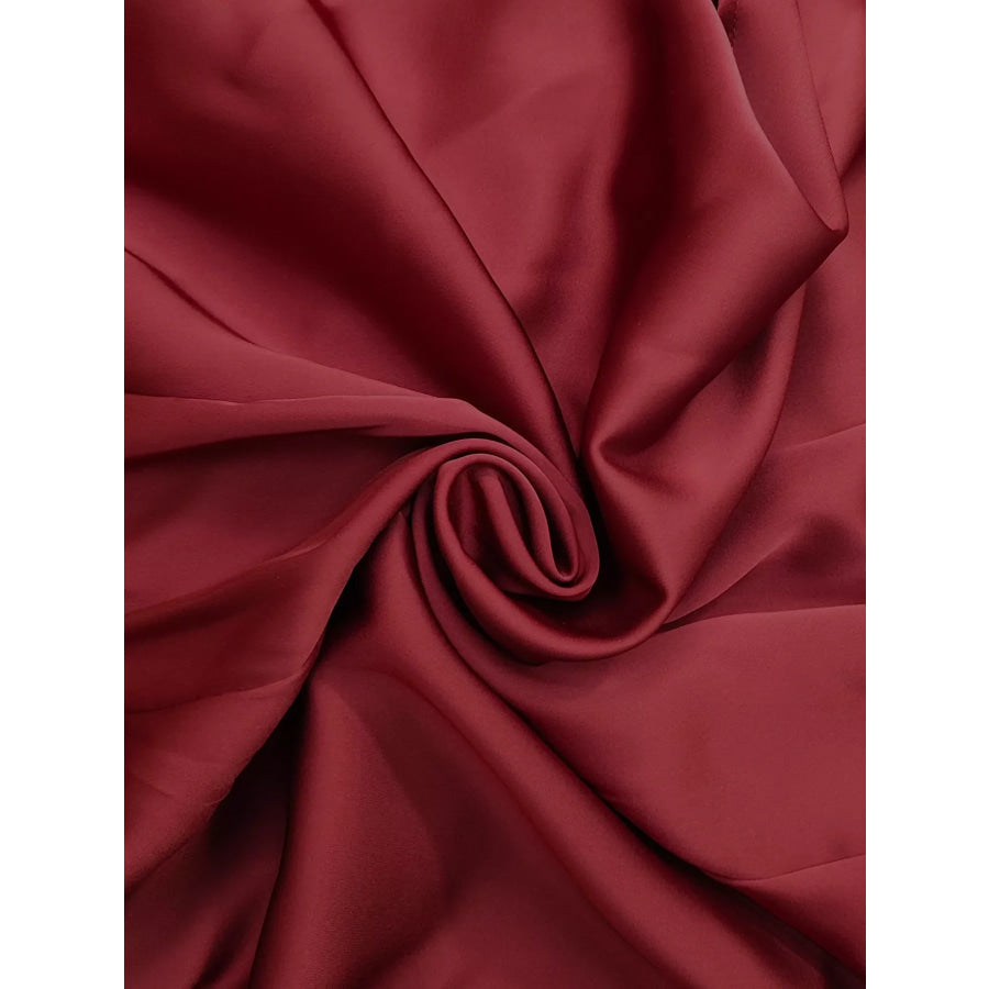 Surplice Satin Long Sleeve Dress Apparel and Accessories