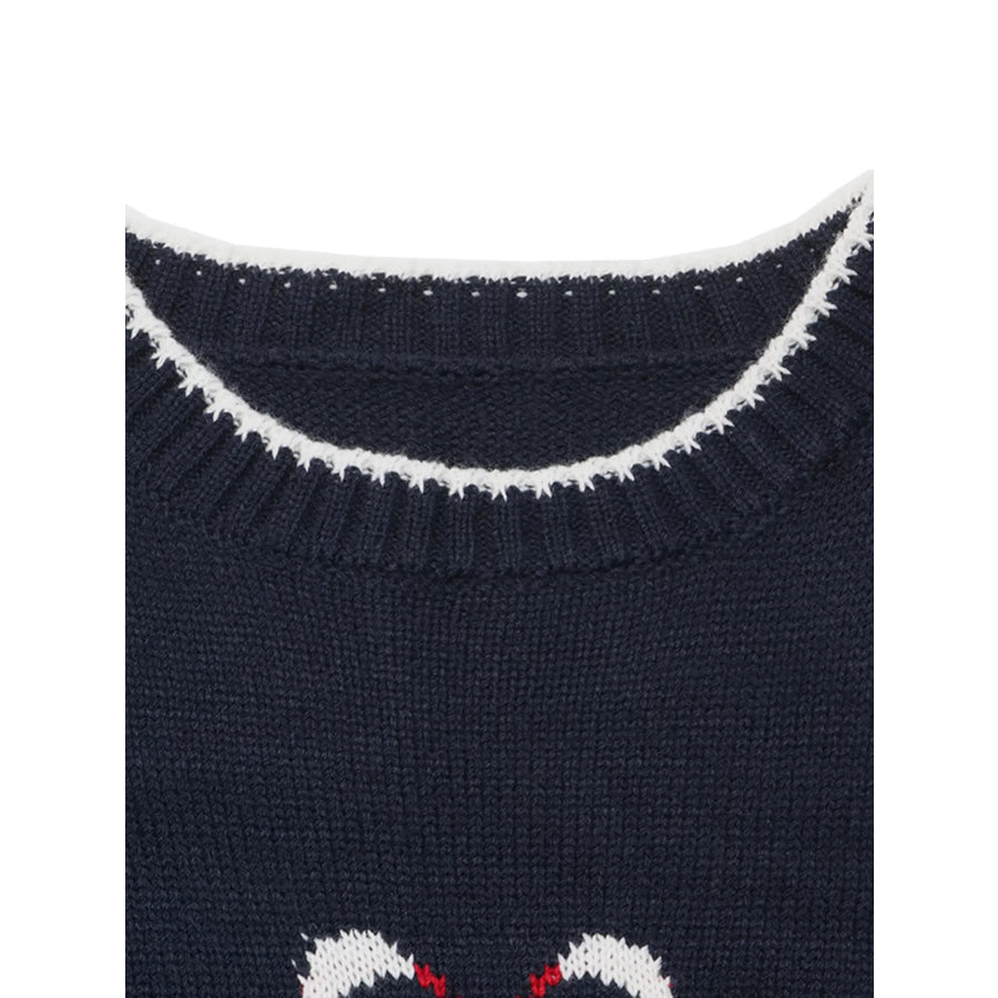 Swan Dropped Shoulder Sweater Apparel and Accessories