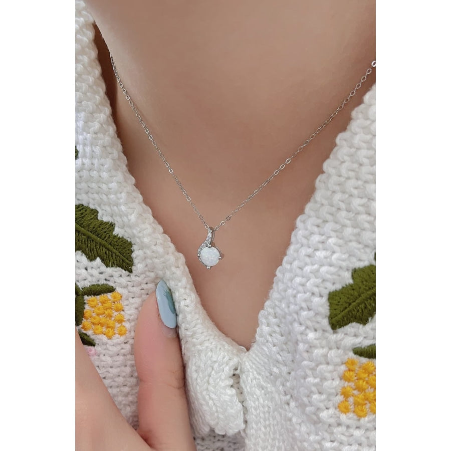 Sweet Beginnings Opal Pendant Necklace