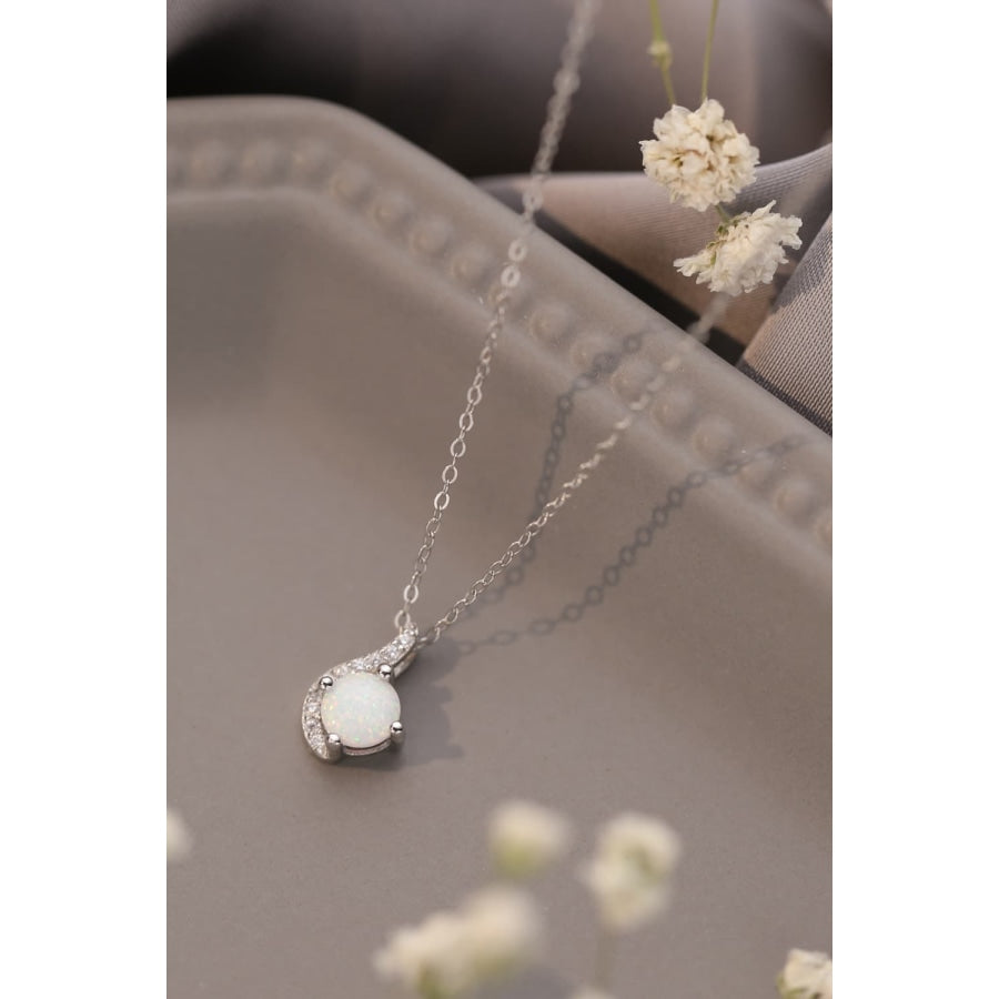 Sweet Beginnings Opal Pendant Necklace