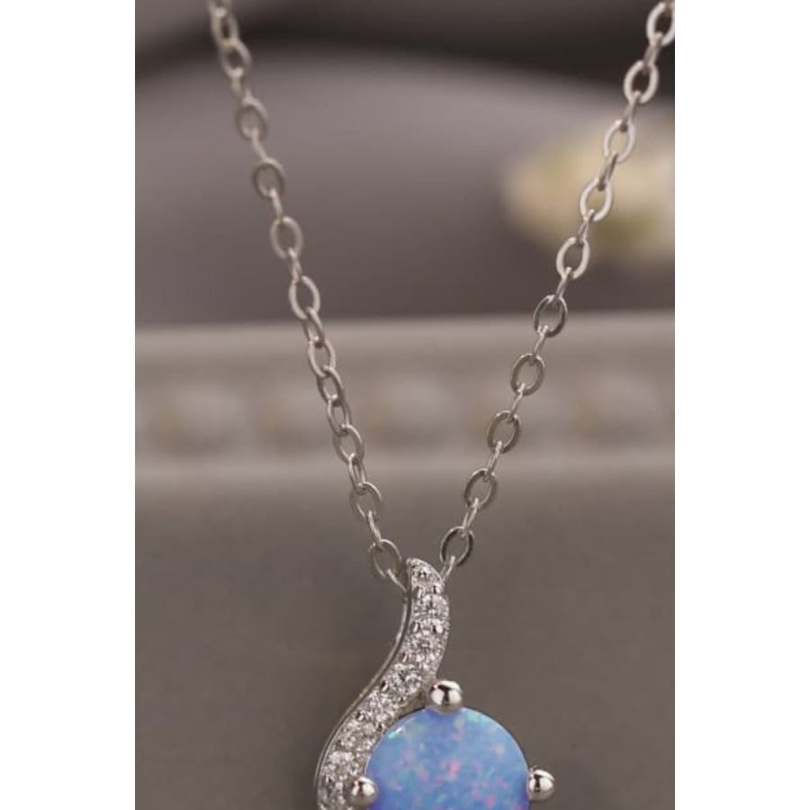 Sweet Beginnings Opal Pendant Necklace