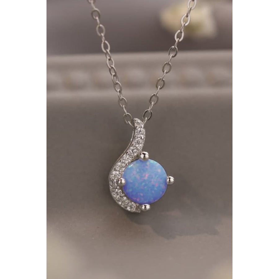 Sweet Beginnings Opal Pendant Necklace