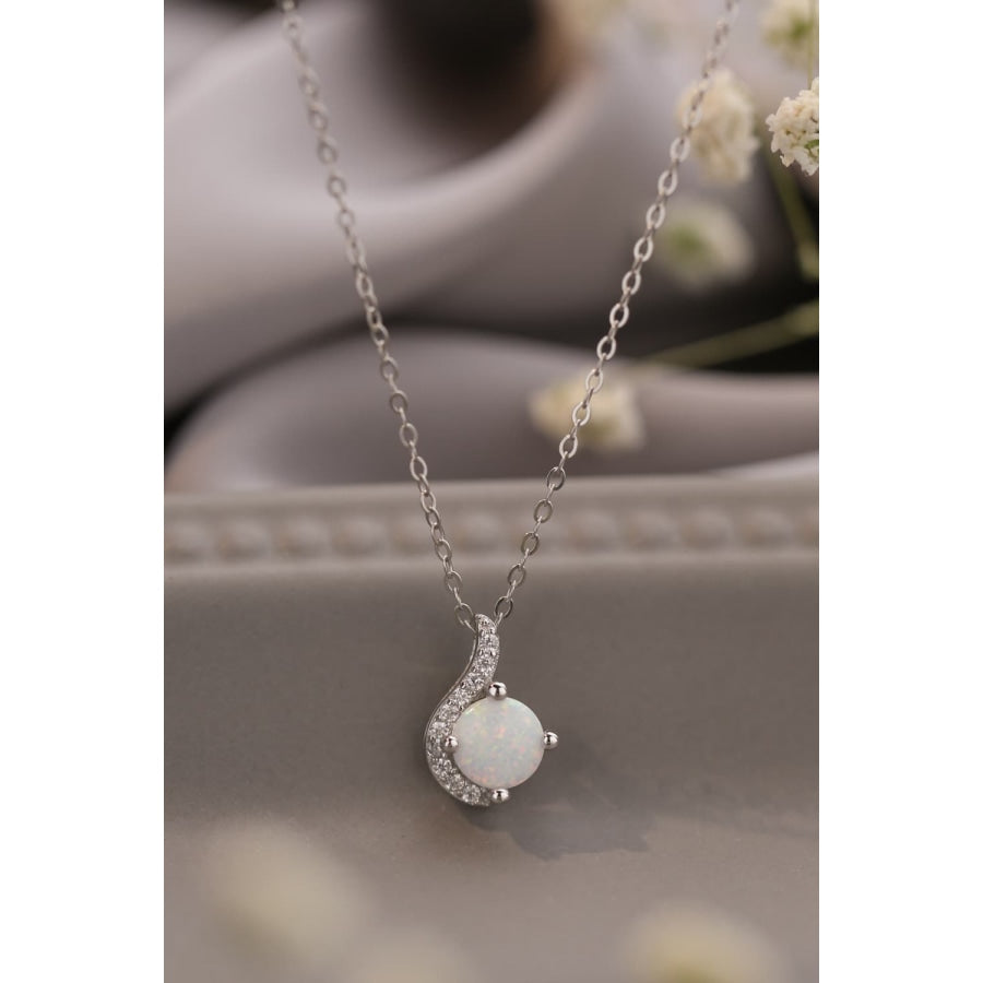 Sweet Beginnings Opal Pendant Necklace