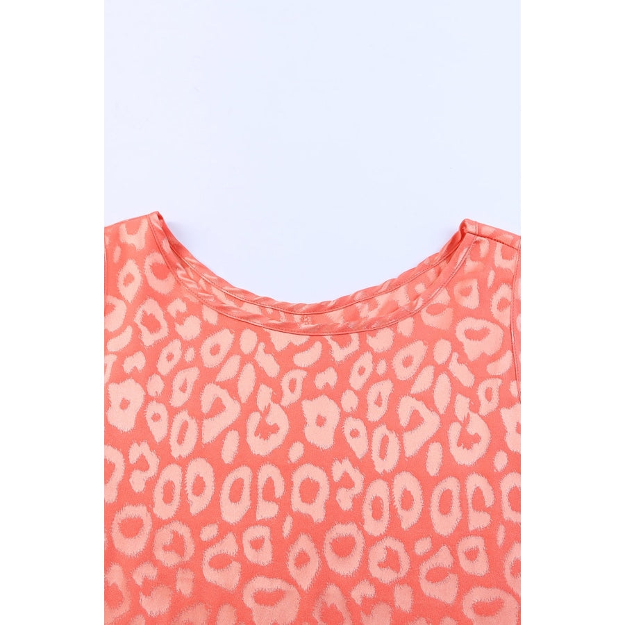 Sweet Days Leopard Round Neck Tank