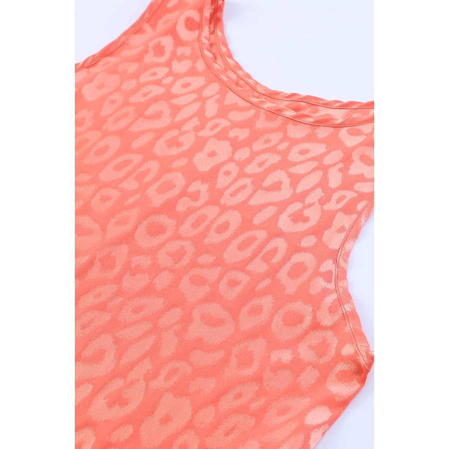 Sweet Days Leopard Round Neck Tank