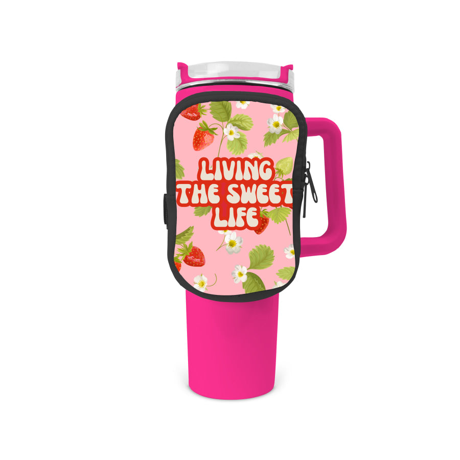 Sweet Life Zippered Pouch/Bag For 40oz Tumbler Tumbler