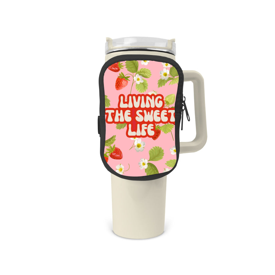 Sweet Life Zippered Pouch/Bag For 40oz Tumbler Tumbler