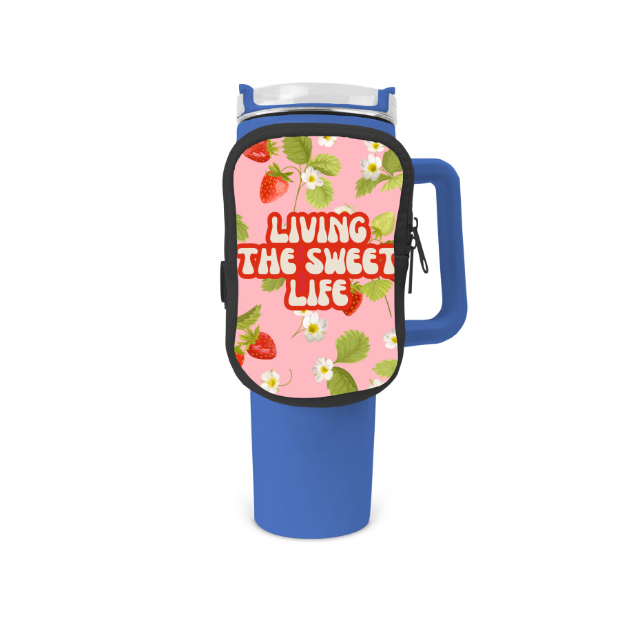 Sweet Life Zippered Pouch/Bag For 40oz Tumbler Tumbler