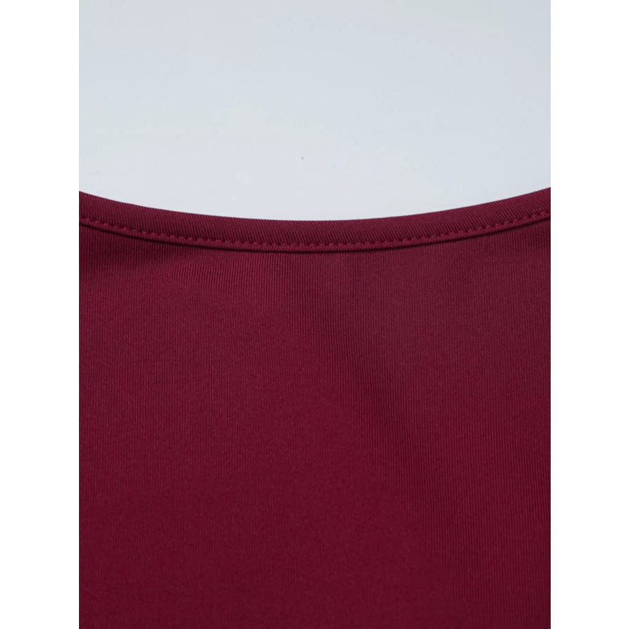 Sweetheart Neck Lace Trim Tie-Front T-Shirt Apparel and Accessories