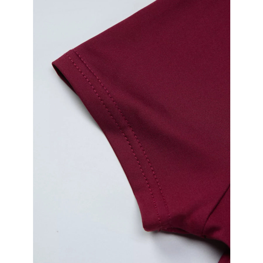 Sweetheart Neck Lace Trim Tie-Front T-Shirt Apparel and Accessories