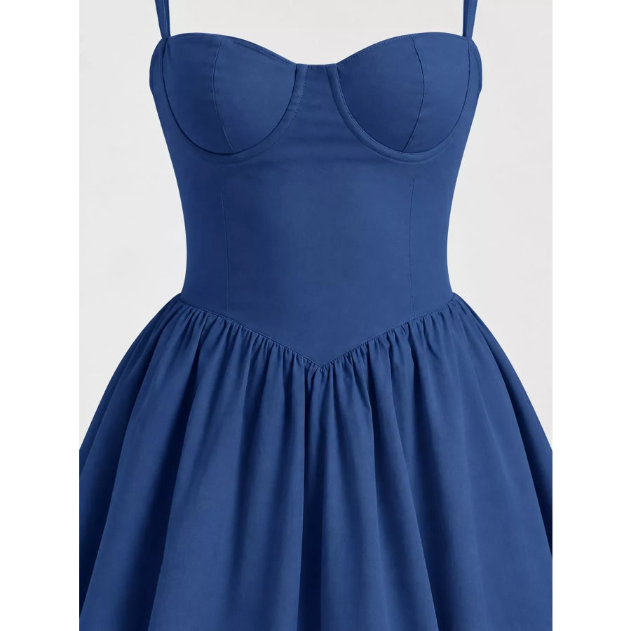 Sweetheart Neck Midi Cami Dress Apparel and Accessories