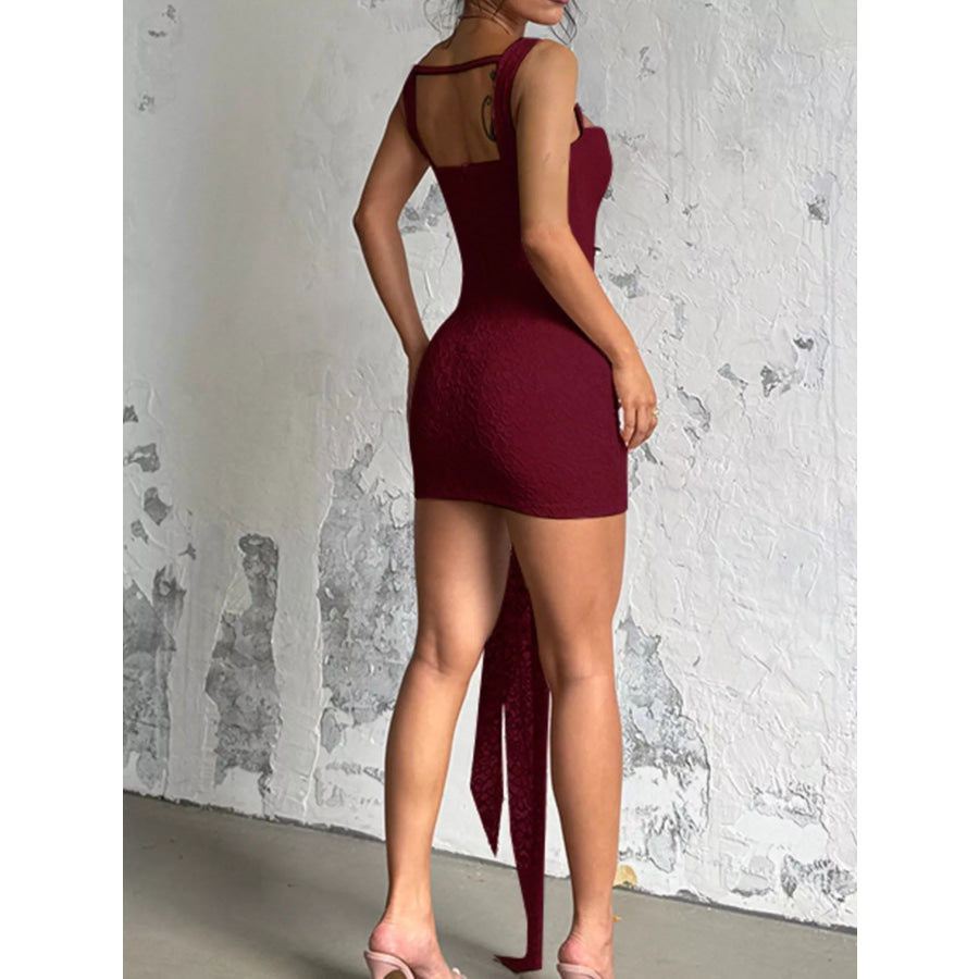 Sweetheart Neck Wide Strap Mini Dress Apparel and Accessories
