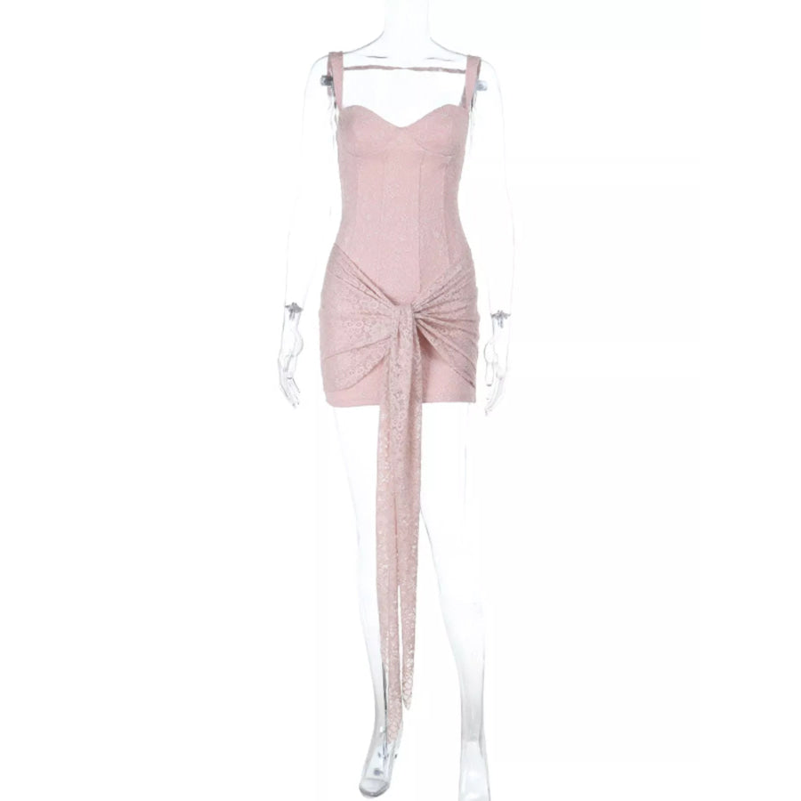 Sweetheart Neck Wide Strap Mini Dress Apparel and Accessories