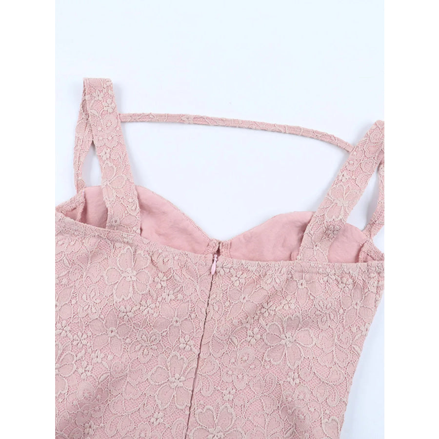 Sweetheart Neck Wide Strap Mini Dress Apparel and Accessories