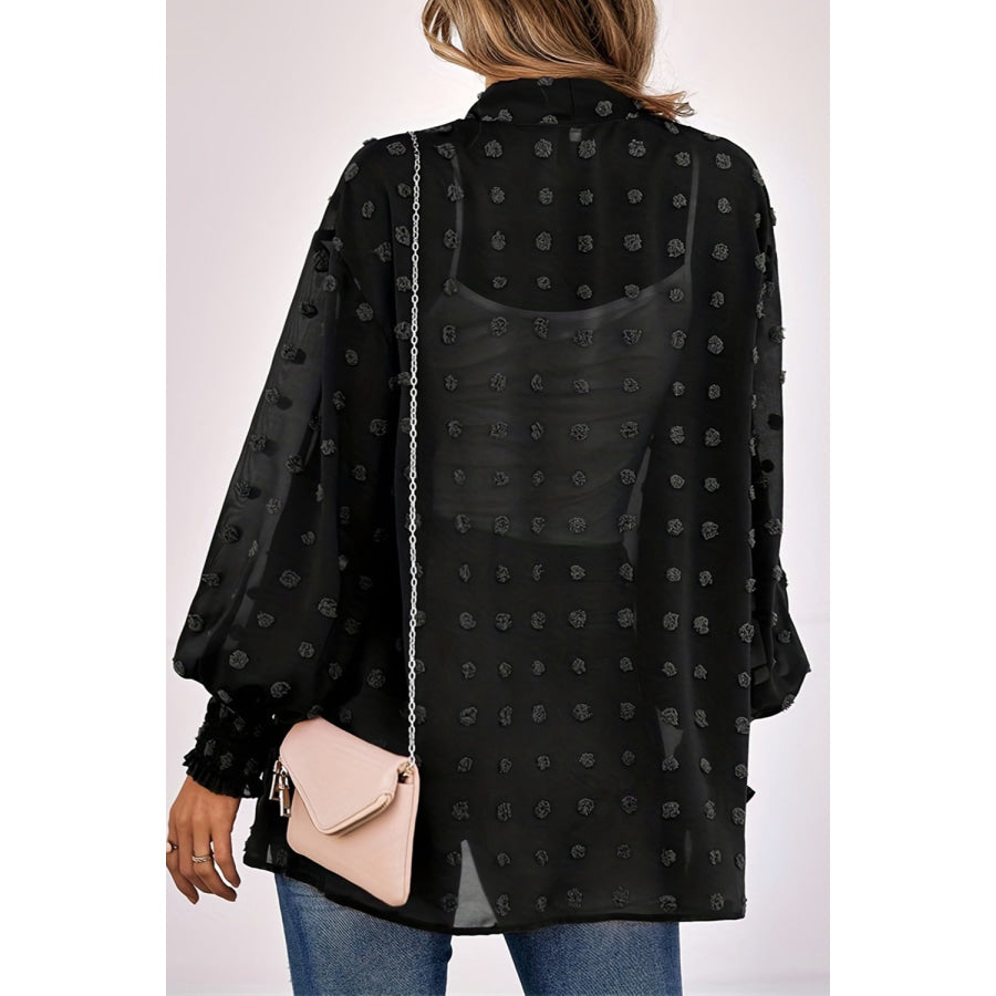 Swiss Dot Long Sleeve Shacket