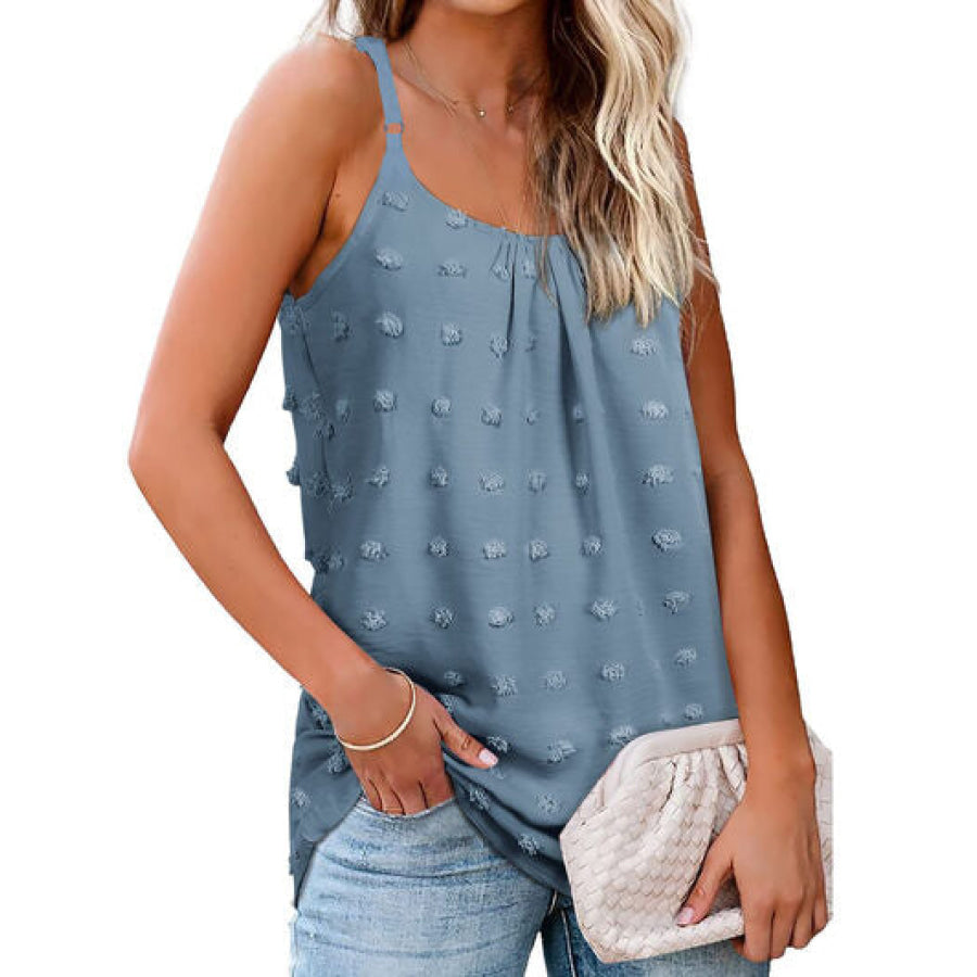 Swiss Dot Scoop Neck Cami Apparel and Accessories