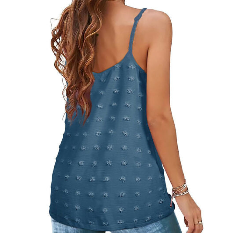 Swiss Dot Scoop Neck Cami Apparel and Accessories