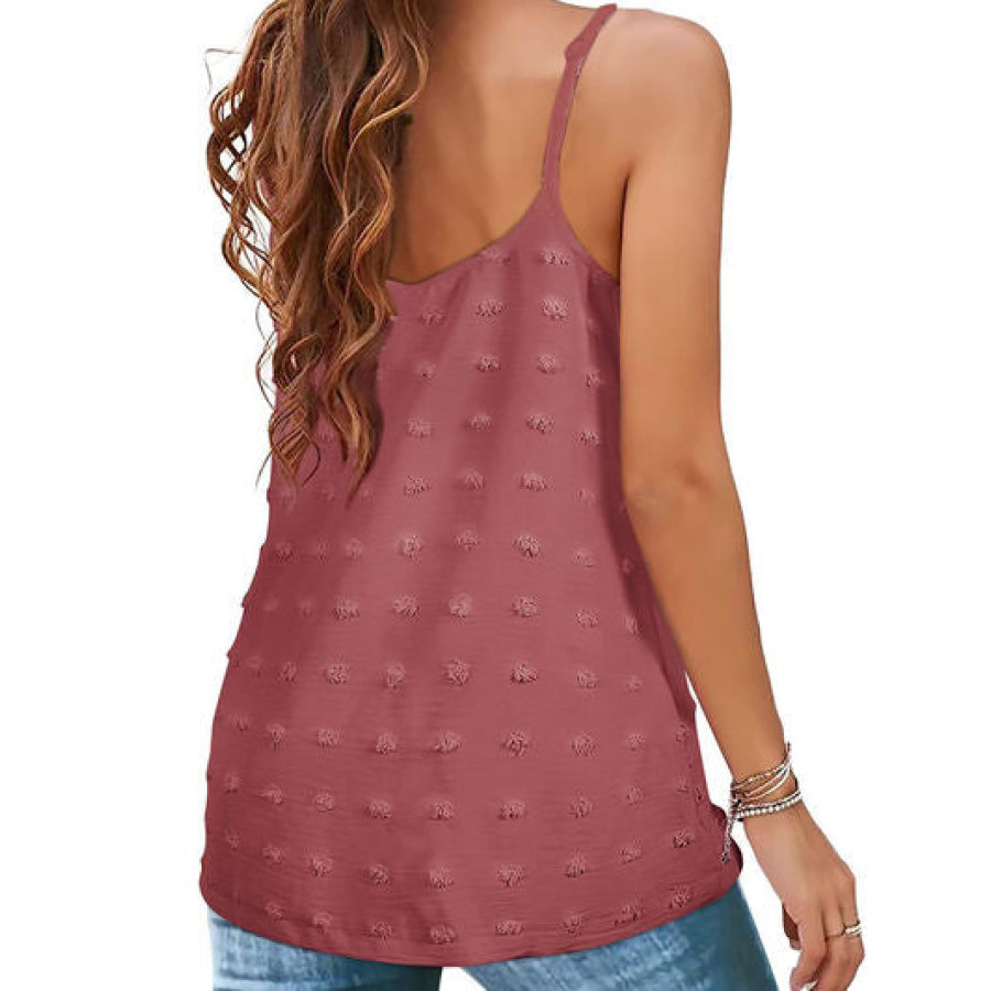 Swiss Dot Scoop Neck Cami Apparel and Accessories