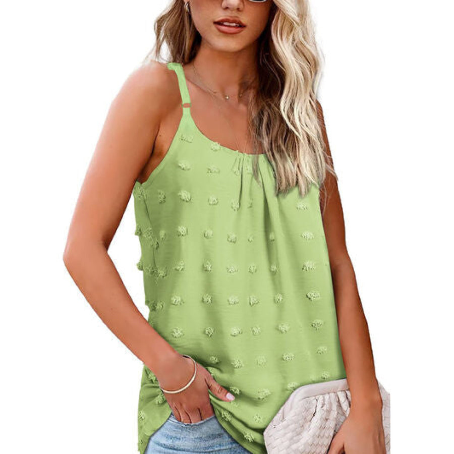 Swiss Dot Scoop Neck Cami Apparel and Accessories