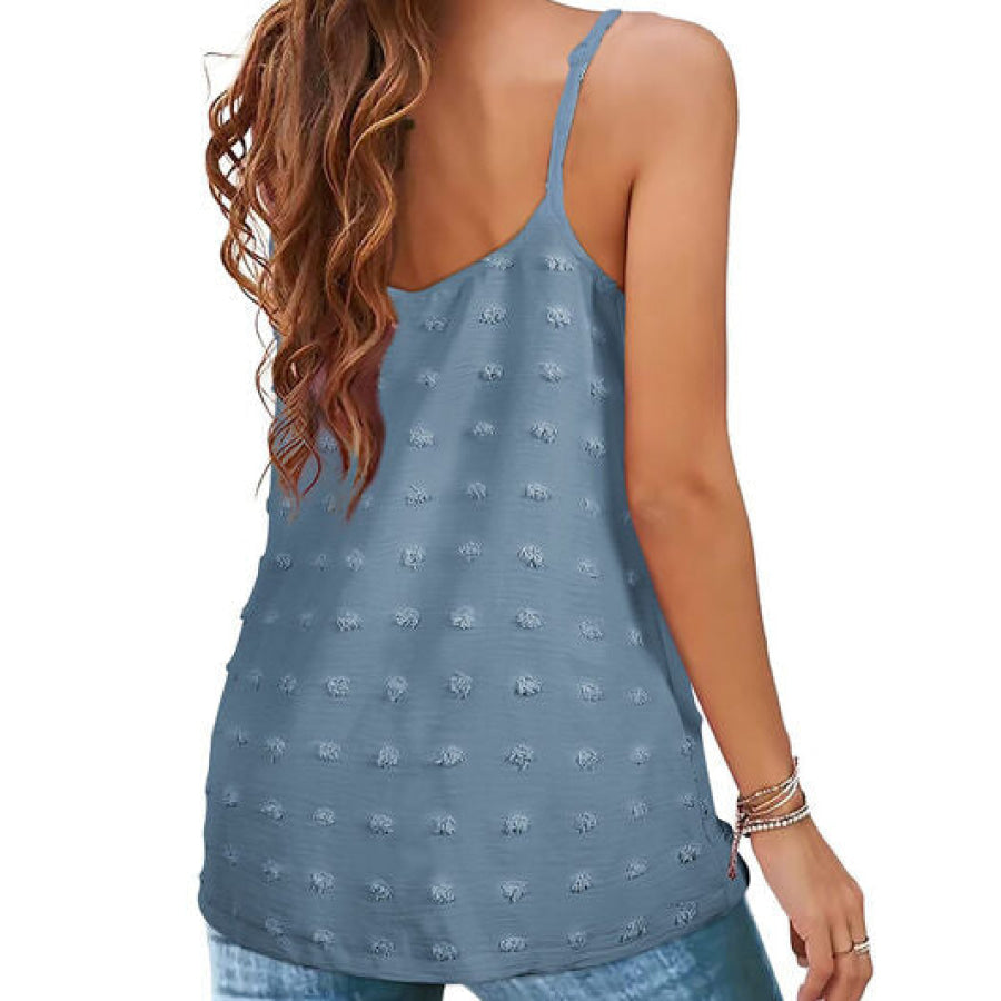 Swiss Dot Scoop Neck Cami Apparel and Accessories