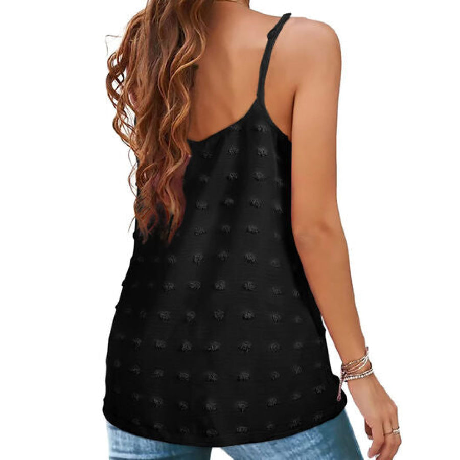 Swiss Dot Scoop Neck Cami Apparel and Accessories