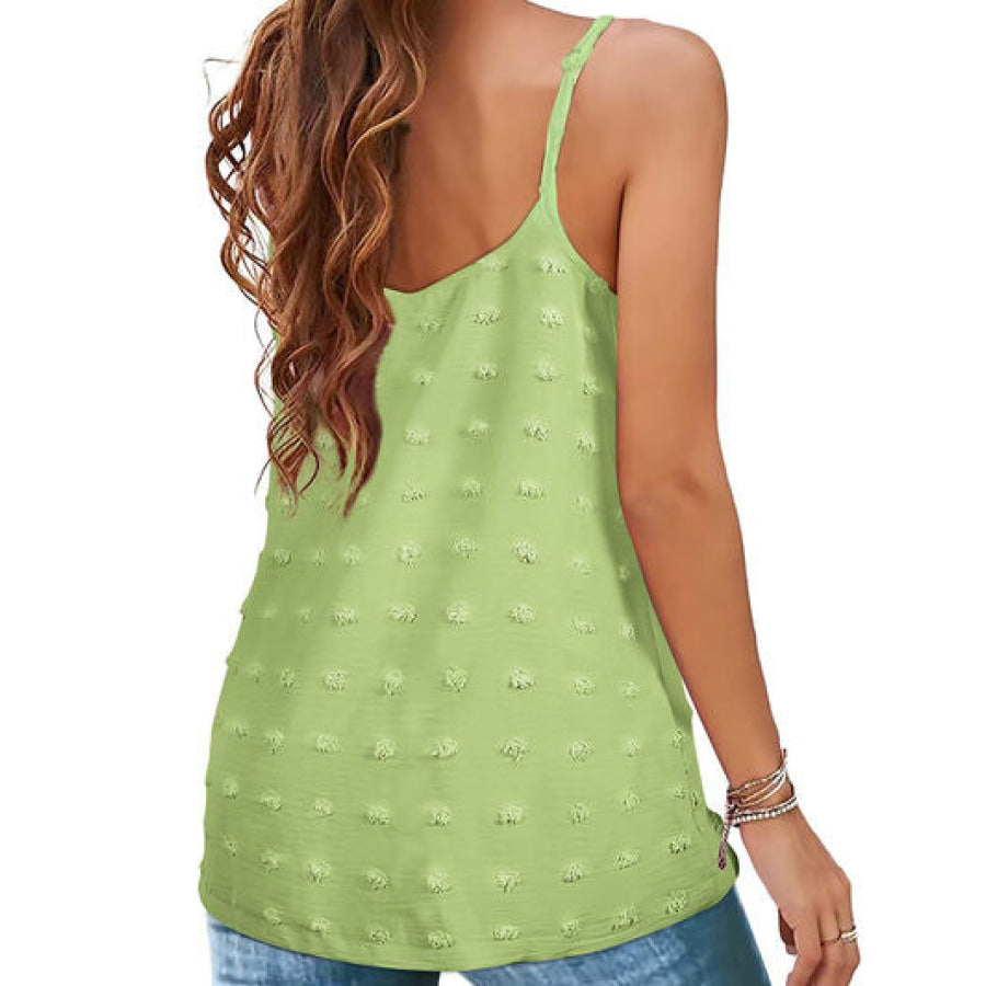 Swiss Dot Scoop Neck Cami Apparel and Accessories