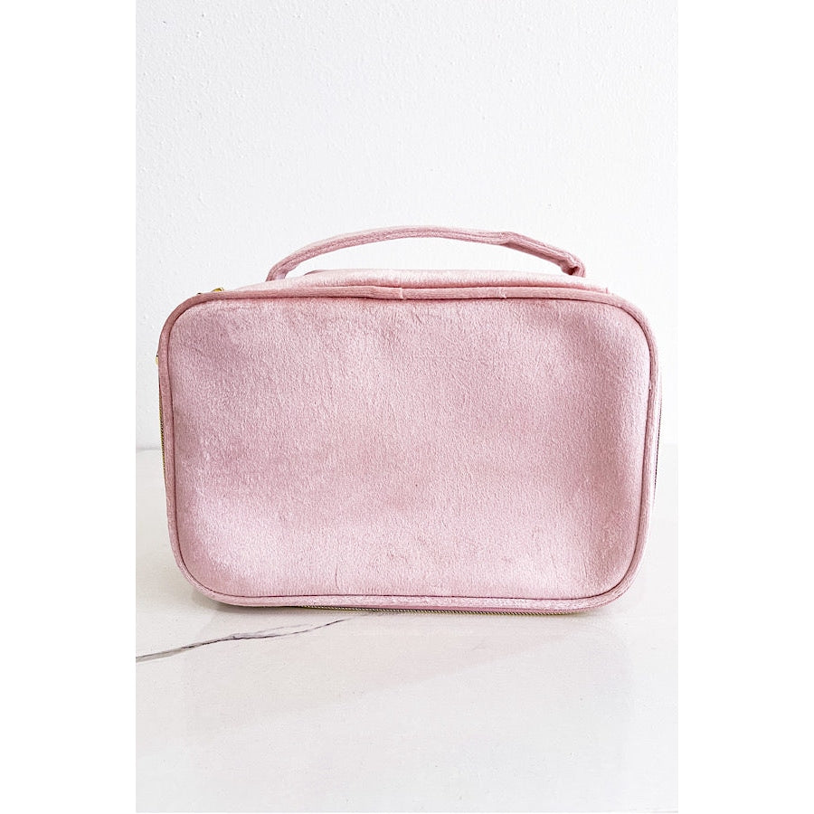 Sylvie Pink Fabric Cosmetic Bag WS 600 Accessories