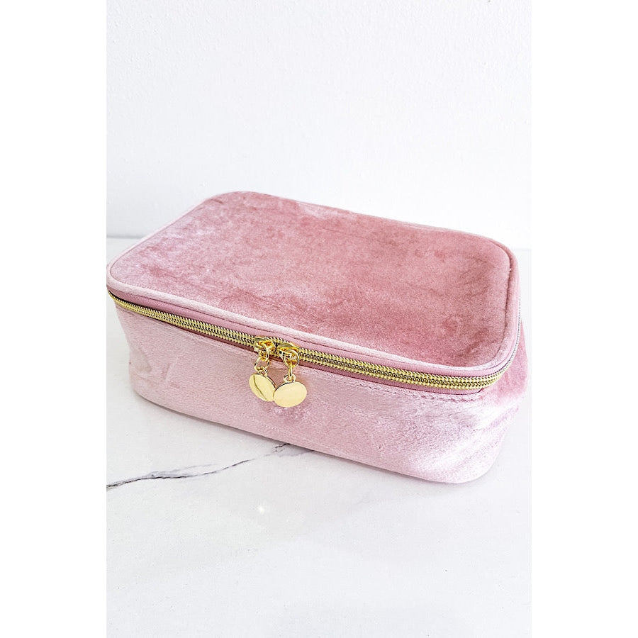 Sylvie Pink Fabric Cosmetic Bag WS 600 Accessories
