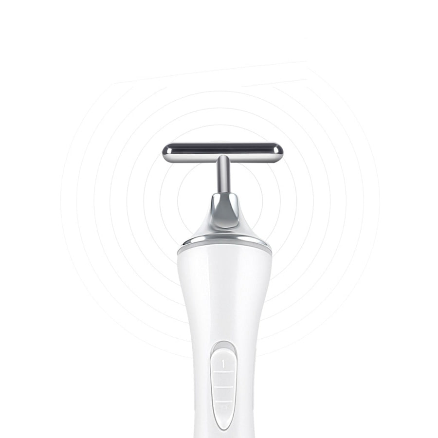 T-Shape Microcurrent Facial Massager Beauty Device White / ONESIZE Apparel and Accessories