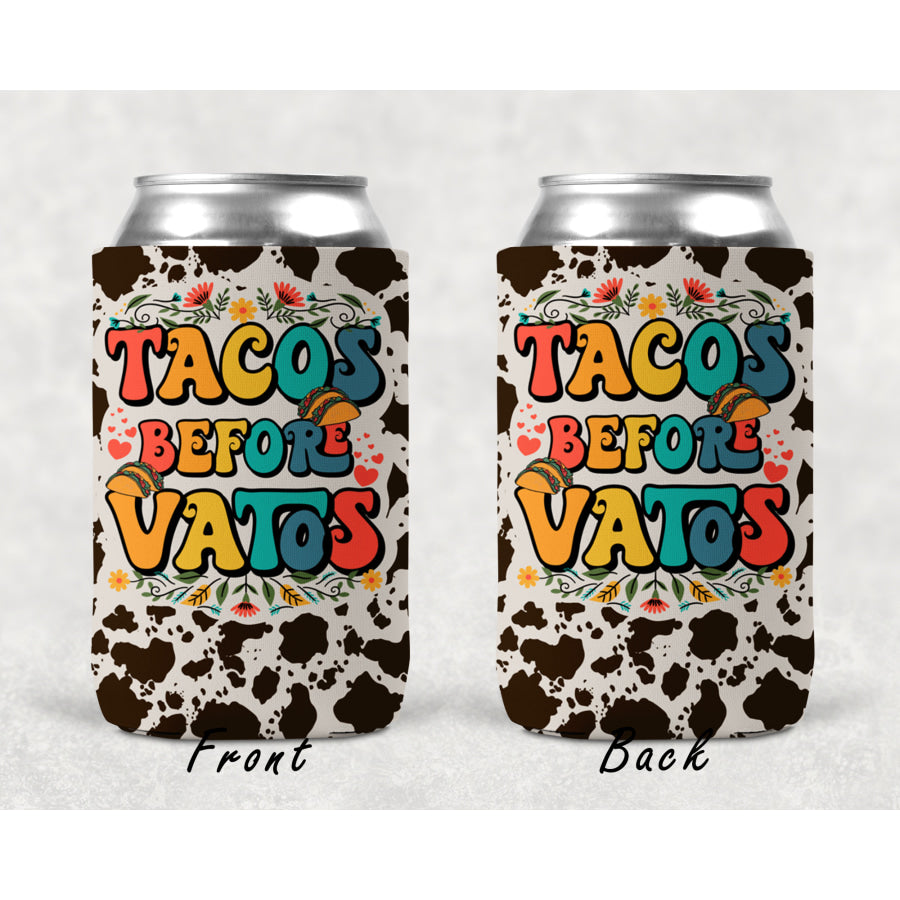 Tacos Before Vatos 12 oz Can Cooler Can Cooler