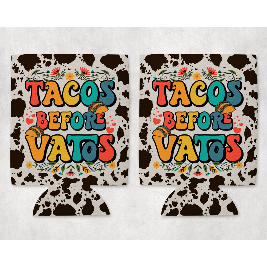 Tacos Before Vatos 12 oz Can Cooler Can Cooler