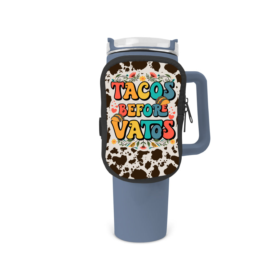 Taco’s Before Vatos Zippered Pouch/Bag For 40oz Tumbler Tumbler