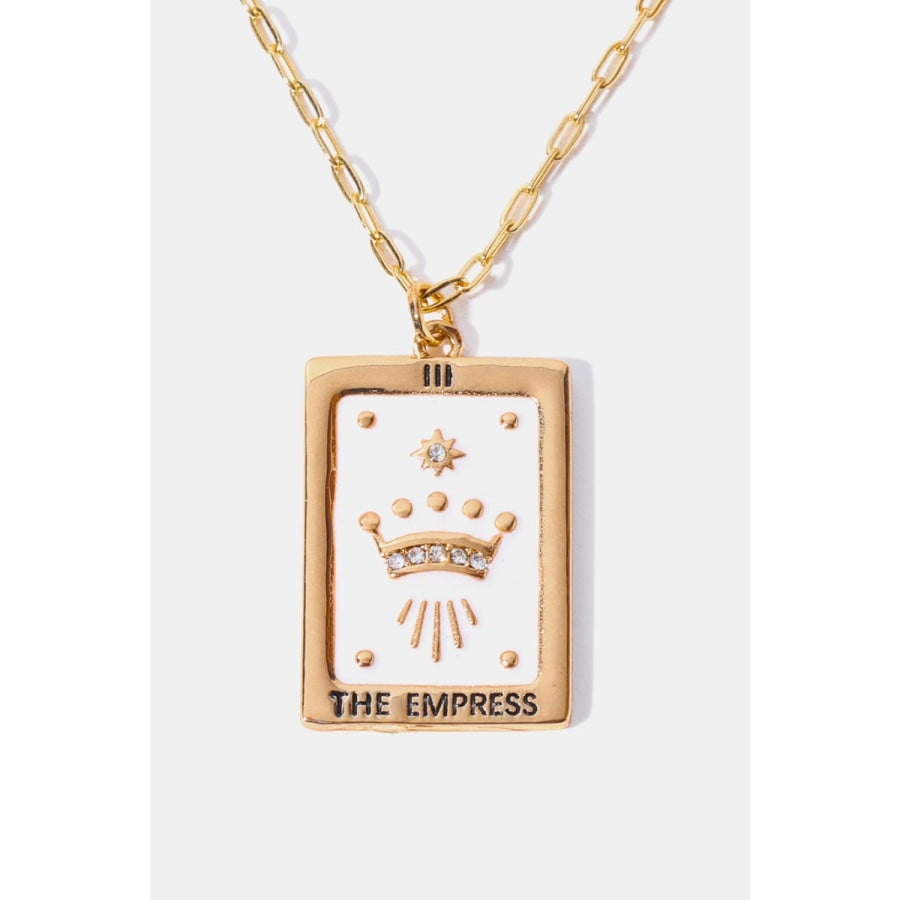 Tarot Card Pendant Copper Necklace