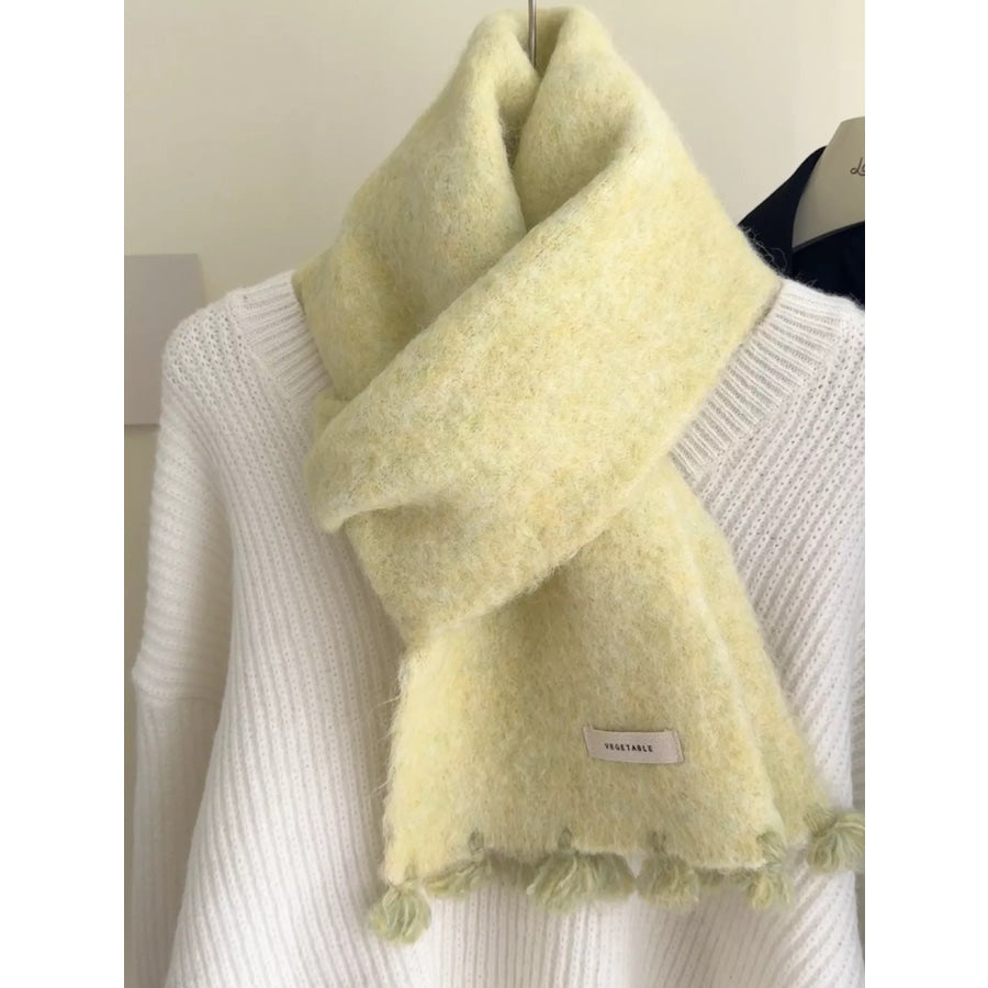 Tassel Knitted Scarf Apparel and Accessories
