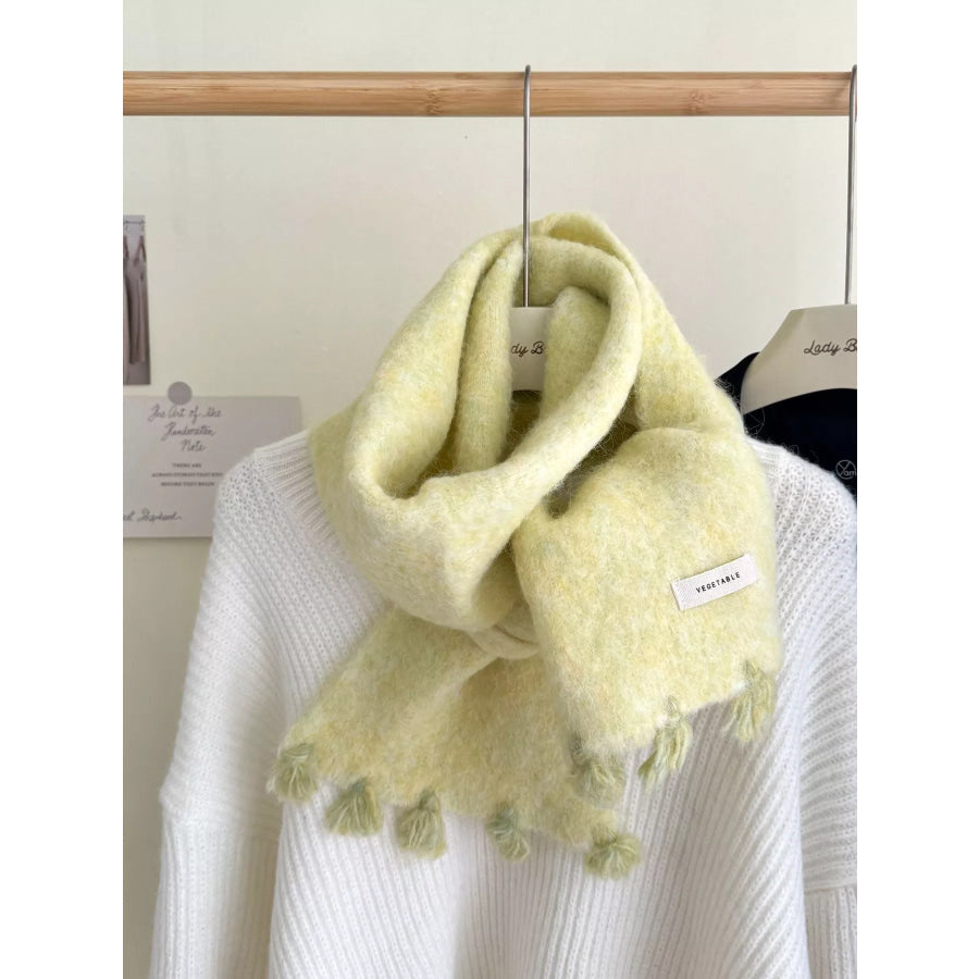 Tassel Knitted Scarf Apparel and Accessories