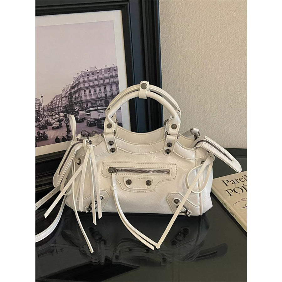 Tassel Leather Handbag Apparel and Accessories