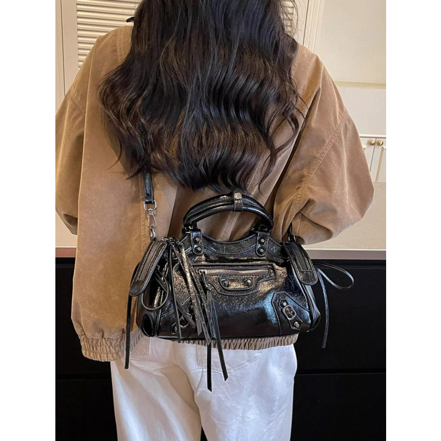 Tassel Leather Handbag Apparel and Accessories