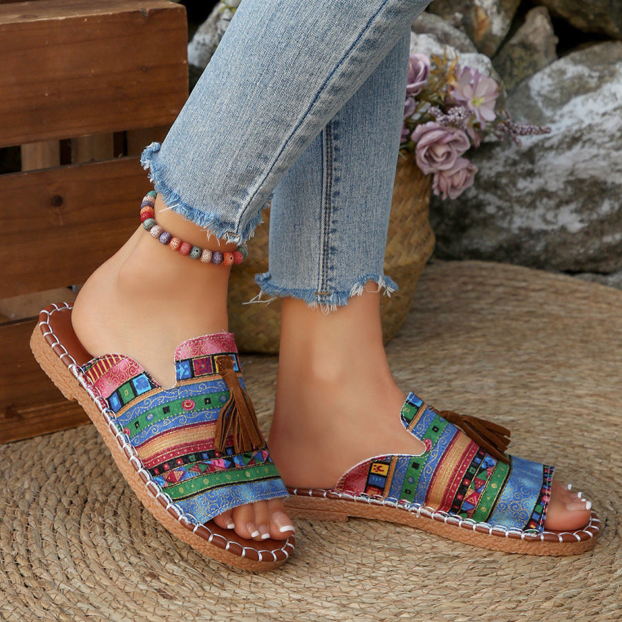 Tassel Open Toe Sandals Apparel and Accessories