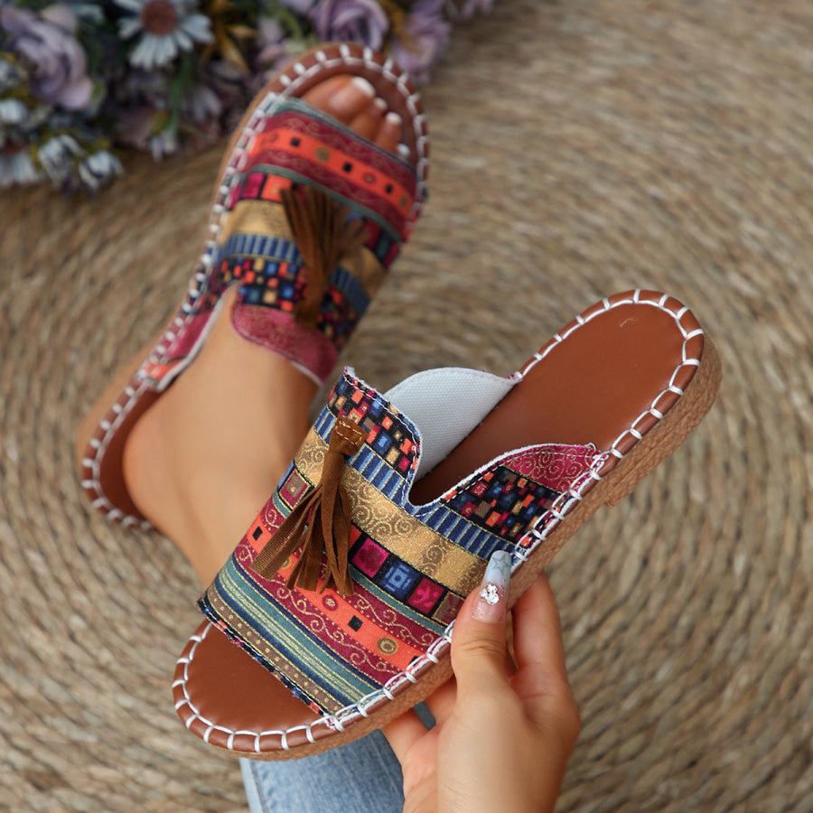 Tassel Open Toe Sandals Apparel and Accessories